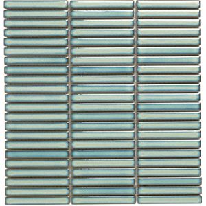 The Mosaic Factory Sevilla mozaïektegel - 28.2x30.8cm - wandtegel - Rechthoek - Porselein Light Green speckle Glans SEF12525