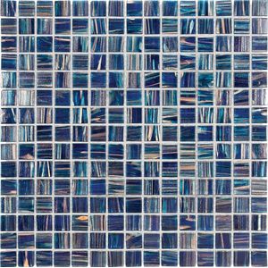 The Mosaic Factory Amsterdam - Tegel - Mozaïektegel - 32,2x32,2x0,4cm - Blauw, Goud - - 1.04m²/9 Stuks