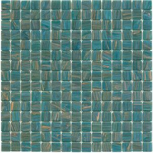 The Mosaic Factory Amsterdam - Tegel - Mozaïektegel - 32.2x32.2x0.4cm - Turquoise - - 1.04m²/9 Stuks