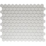 The Mosaic Factory London Hexagon - Tegel - Moza�ïektegel - 26x30x0,5cm - Wit - Mat - 0.78m²/10 Stuks