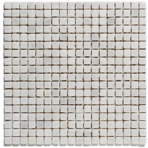 The Mosaic Factory Natural Stone moza�ïektegel - 30.2x30.2cm - wand en vloertegel - Vierkant - Marmer Cararra Anticato Mat NMS100