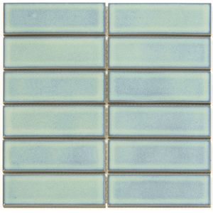 Mozaïek Barcelona 29.1x29.7 cm Geglazuurd Porselein Rechthoek Glans Turquoise (Prijs Per 0,86 m2) The Mosaic Factory