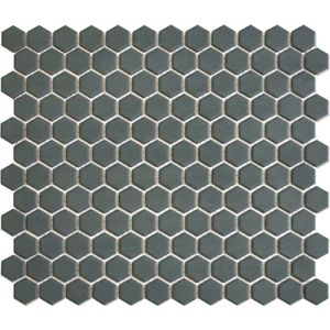 The Mosaic Factory Hexagons - Tegel - Mozaïektegel - 30x30x0,5cm - Groen - Mat - 0.78m²/10 Stuks