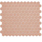 The Mosaic Factory Hexagons - Tegel - Mozaïektegel - 30x30x0,5cm - Roze, Oranje - Mat - 0.78m²/10 Stuks