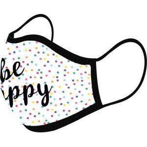 Mondkapje Wasbaar Be Happy -  Niet Medisch