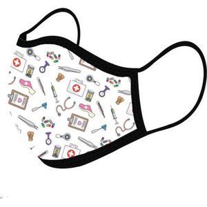 Mondkapje Wasbaar Medische Symbolen - Niet Medisch
