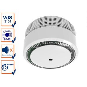 Elro - Mini Rauchmelder mit 10 Jahres Batterie, VdS Zertifiziert, EN14604