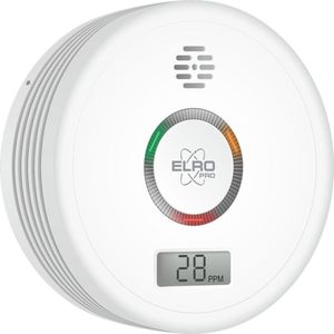 Elro - Kohlenmonoxid-Melder mit 10 Jahres Batterie 85dB Alarm Automatischer Selbsttest