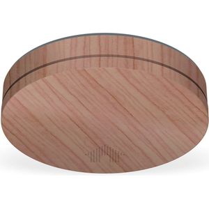 ELRO FS4610 Hout Look Ultra Dunne Rookmelder met 10 Jaar Batterij - hout look - 23mm - Voldoet aan Europese Norm EN14604