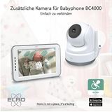 ELRO BC4000 Baby Monitor Royale Full HD Babyfoon met 12,7 cm touchscreen en app