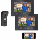 Elro Dv50 Ip Wifi Deur Intercom - Met 2x 7 Inch Kleurenscherm - Bekijken En Communiceren Via App