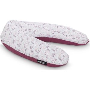 Snoozzz Zwangerschapskussen Zijslaapkussen Lichaamskussen Premium kwaliteit - 185 cm - microparel vulling - luxe draagtas - 100% hydrofiel katoen - Natur Rose