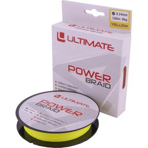 Ultimate Power Braid 0.18mm 11kg 150m Yellow | Gevlochten lijn