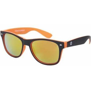 Freaky Glasses® – Classic Zonnebril - Festival Bril – Rave Zonnebril - UV400 – Dames – Heren - Oranje - Gele Spiegellenzen
