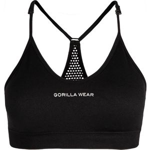 Gorilla Wear - Quincy - Sportbeha - Zwart - Medium Ondersteuning