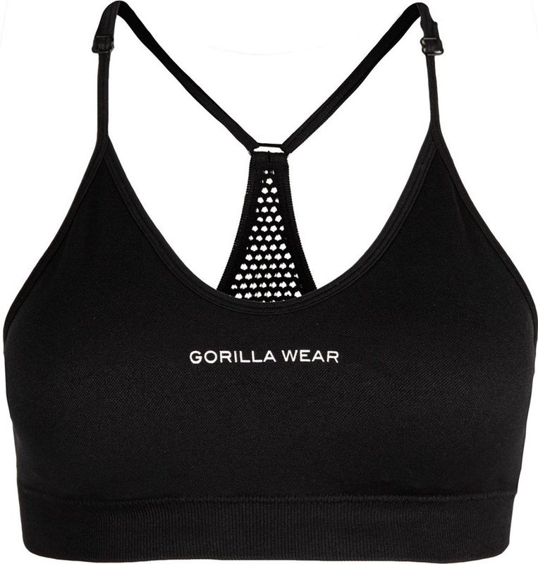 Gorilla Wear - Quincy - Sportbeha - Zwart - Medium Ondersteuning