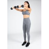 Gorilla Wear - Quincy Seamless Sportbeha - Grijs - Medium Ondersteuning - Verstelbare Schouderbandjes