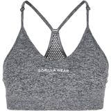 Gorilla Wear - Quincy Seamless Sportbeha - Grijs - Medium Ondersteuning - Verstelbare Schouderbandjes