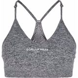 Gorilla Wear - Quincy Seamless Sportbeha - Grijs - Medium Ondersteuning - Verstelbare Schouderbandjes