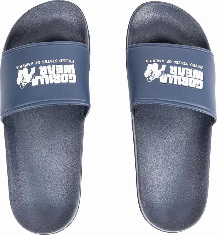 Gorilla Wear - Pasco Badslippers - Marineblauw - Unisex - Lichtgewicht - Waterafstotend - Anti-Slip