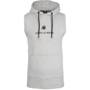Gorilla Wear Lincoln Mouwloze Hoodie - Grijs