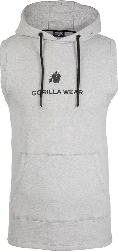 Gorilla Wear Lincoln Mouwloze Hoodie - Grijs