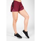 Salina - 2-In-1 Shorts - Burgundy Red - Katoen