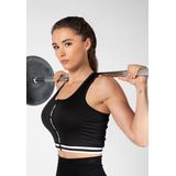 Gorilla Wear - Crop Top - Zwart - Polyester en Elastaan - Licht en Comfortabel