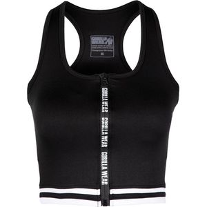 Gorilla Wear - Crop Top - Zwart - Polyester en Elastaan - Licht en Comfortabel