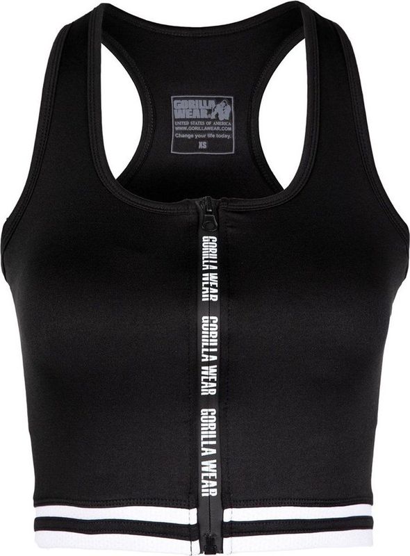 Gorilla Wear - Crop Top - Zwart - Polyester en Elastaan - Licht en Comfortabel