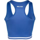 Gorilla Wear - Mesh Crop Top - Zwart - Polyester en Elastaan - Logo-print