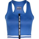 Gorilla Wear - Mesh Crop Top - Zwart - Polyester en Elastaan - Logo-print