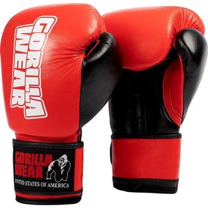 Gorilla Wear Ashton Pro Bokshandschoenen - Boxing Gloves - Boksen - Rood/Zwart - 8 oz