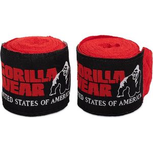 Gorilla Wear Boksbandage - Boksen bandage - Rood - 2.5 m