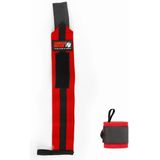 Gorilla Wear - Wrist Wraps Ultra - Zwart/Rood - Comfortabele Pasvorm - Unisex