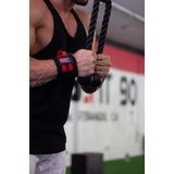 Gorilla Wear - Wrist Wraps Ultra - Zwart/Rood - Comfortabele Pasvorm - Unisex