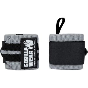 Gorilla Wear Wrist Wraps Pro - Fitness Handschoenen - Krachttraining - Crossfit Handschoenen - Grey