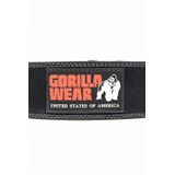 Gorilla Wear - Halterriem - Zwart - 4 Inch Leren Lifting Belt