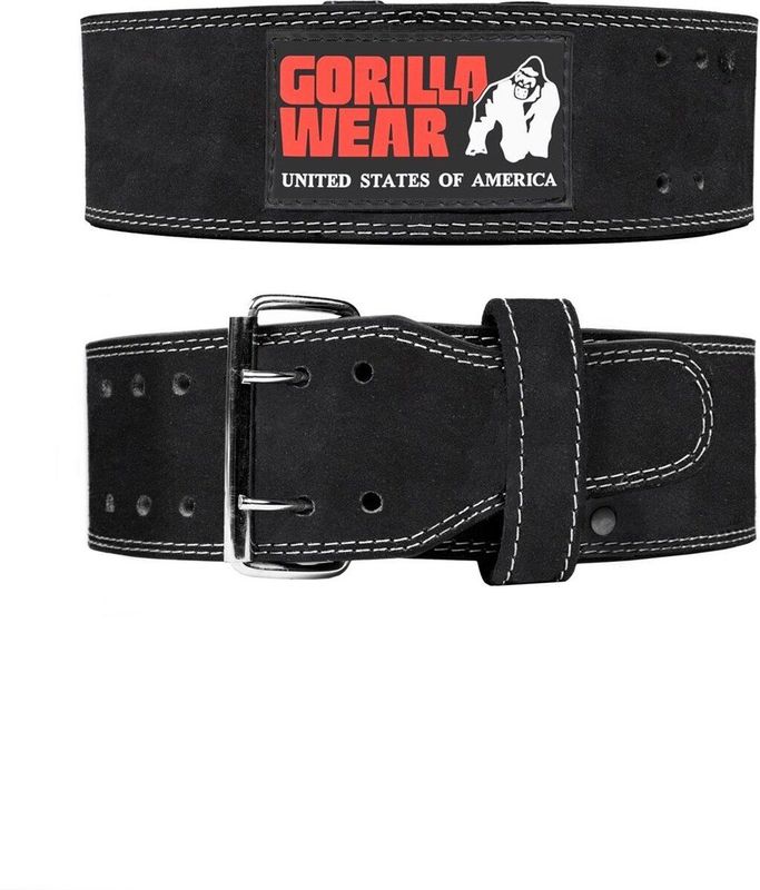 Gorilla Wear - Halterriem - Zwart - 4 Inch Leren Lifting Belt