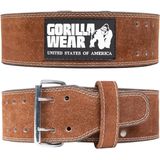Gorilla Wear 4 Inch Leren Lifting Belt - Bruin
