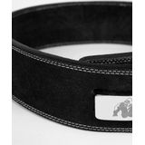 Gorilla Wear 4 Inch Leren Lever Lifting Belt - Zwart