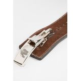 Gorilla Wear 4 Inch Leren Lever Lifting Belt - Bruin