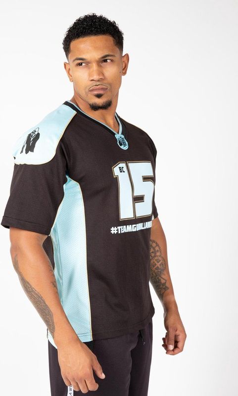 Gorilla Wear Jersey 2 0 Brandon Curry - Zwart Lichtblauw