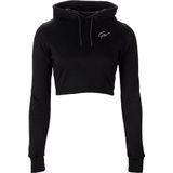 Gorilla Wear - Pixley Crop Top Hoodie - Zwart - Katoen