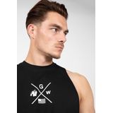 Gorilla Wear - Cisco - Tanktop - Zwart/Wit - Comfortabele Stretch Pasvorm