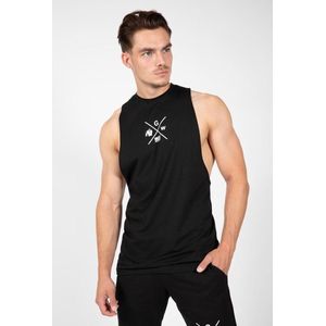Gorilla Wear - Cisco - Tanktop - Zwart/Wit - Comfortabele Stretch Pasvorm