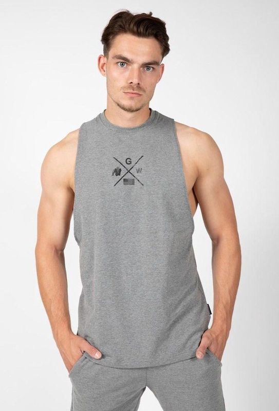 Gorilla Wear Cisco Tank Top - Grijs/Zwart - S