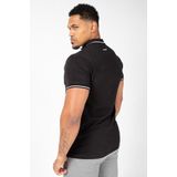 Gorilla Wear Delano Polo Shirt Heren - Zwart Wit