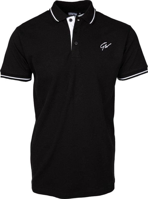 Gorilla Wear Delano Polo Shirt Heren - Zwart Wit