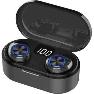 Gymston MX7 Volledig Draadloze Oordopjes Met Oplaadcase - Zwart - Draadloze Bluetooth oordopjes - Bluetooth oortjes - Geschikt voor alle bluetooth smartphonesiPhone en Android - Draadloos opladen